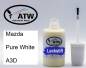 Preview: Mazda, Pure White, A3D: 20ml Lackstift, von ATW Autoteile West.